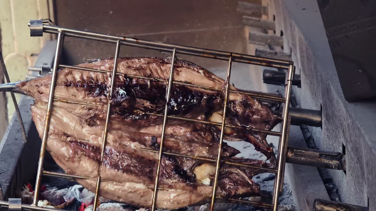 Grilled Fish on a Spit