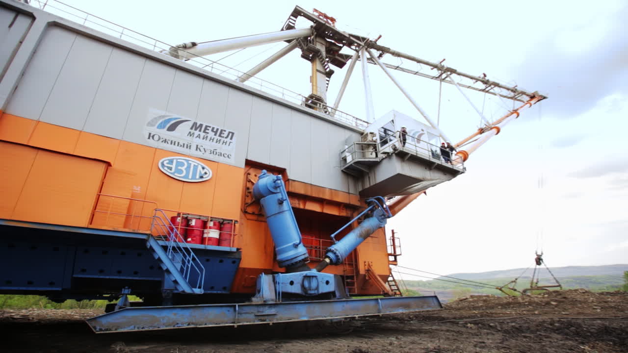 Large Mining Excavator at Work
