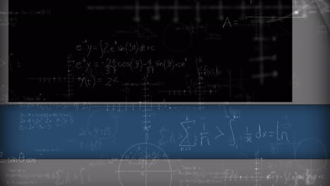 animation of mathematical equations over board