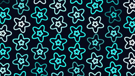 patrón de estrellas degradadas con efecto neón