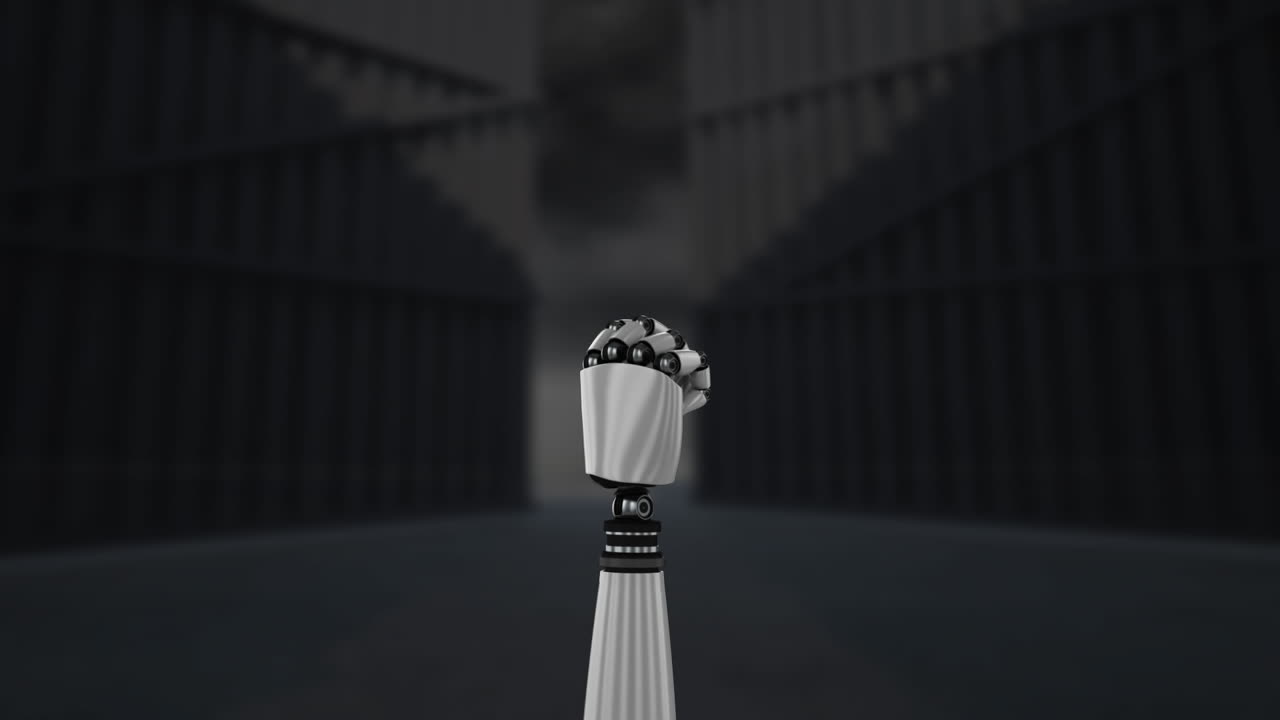 вращающаяся рука робота