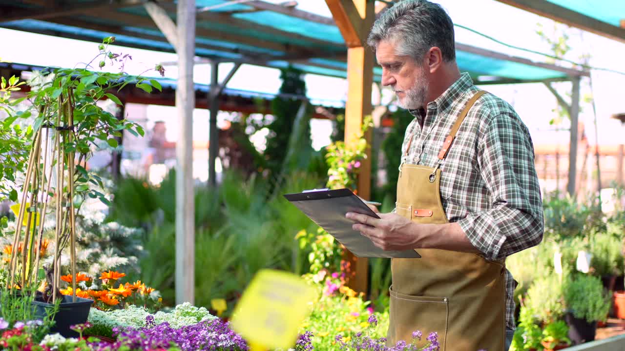 Gardener in a Garden Center