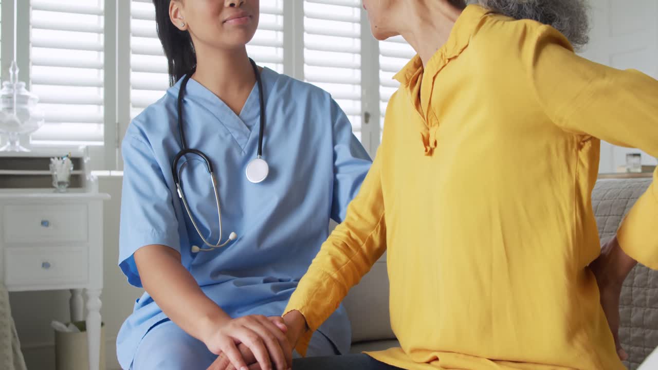 Mature woman and nurse