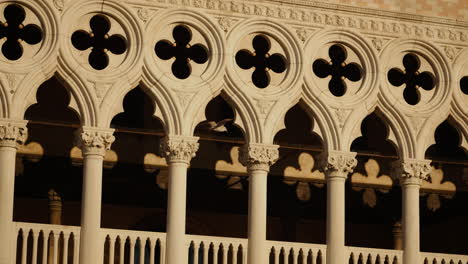 architectural detail of palazzo ducale, venice