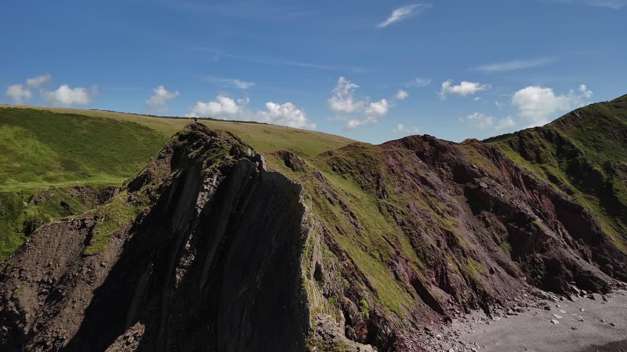 Parallax, aerial shot revealing the outstanding English coast line and spectacular wild beaches