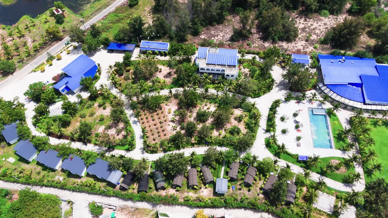 Aerial View Of The Small Houses In Binh Thuan (Vietnam)