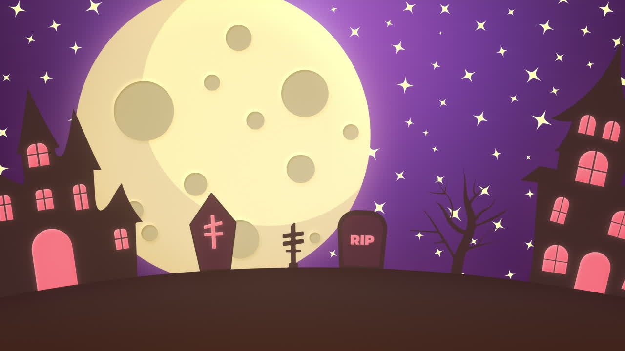 Scena inquietante della notte di Halloween