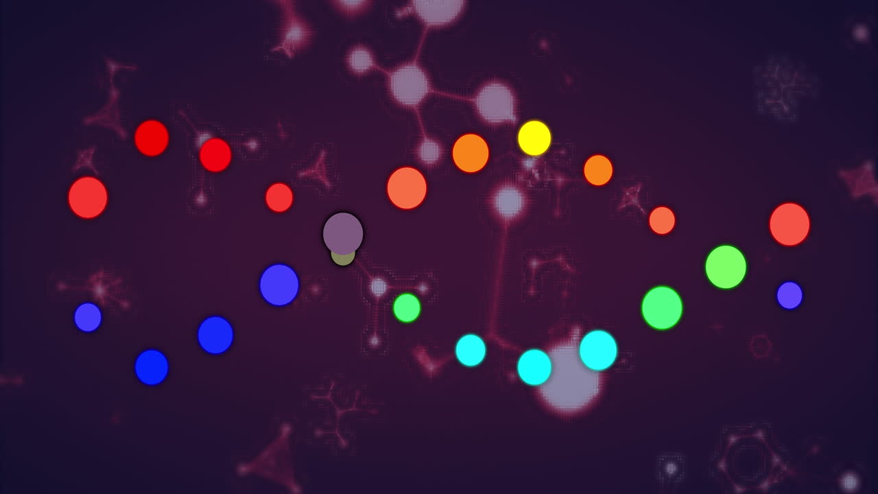 검은색 배경에 움직이는 모양의 애니메이션