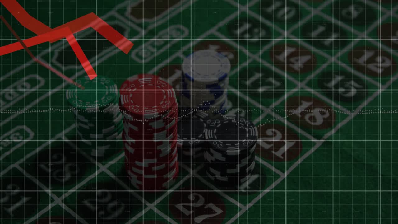 animación del procesamiento de datos financieros a través de la ruleta