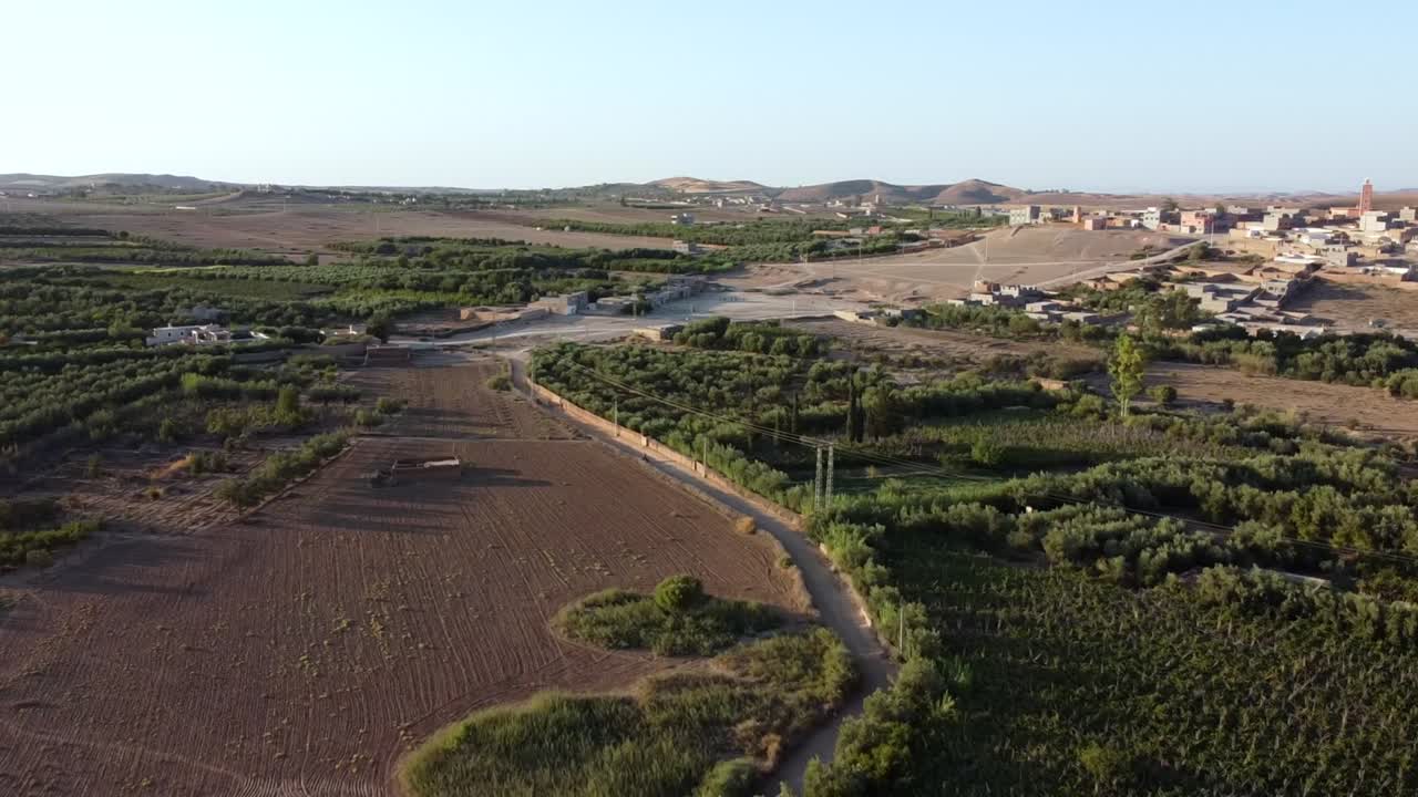 모로코 풍경 공중 풍경