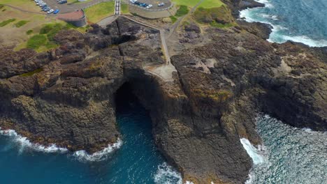 famous kiama blowhole on the seashore of kiama, new south wales, australia