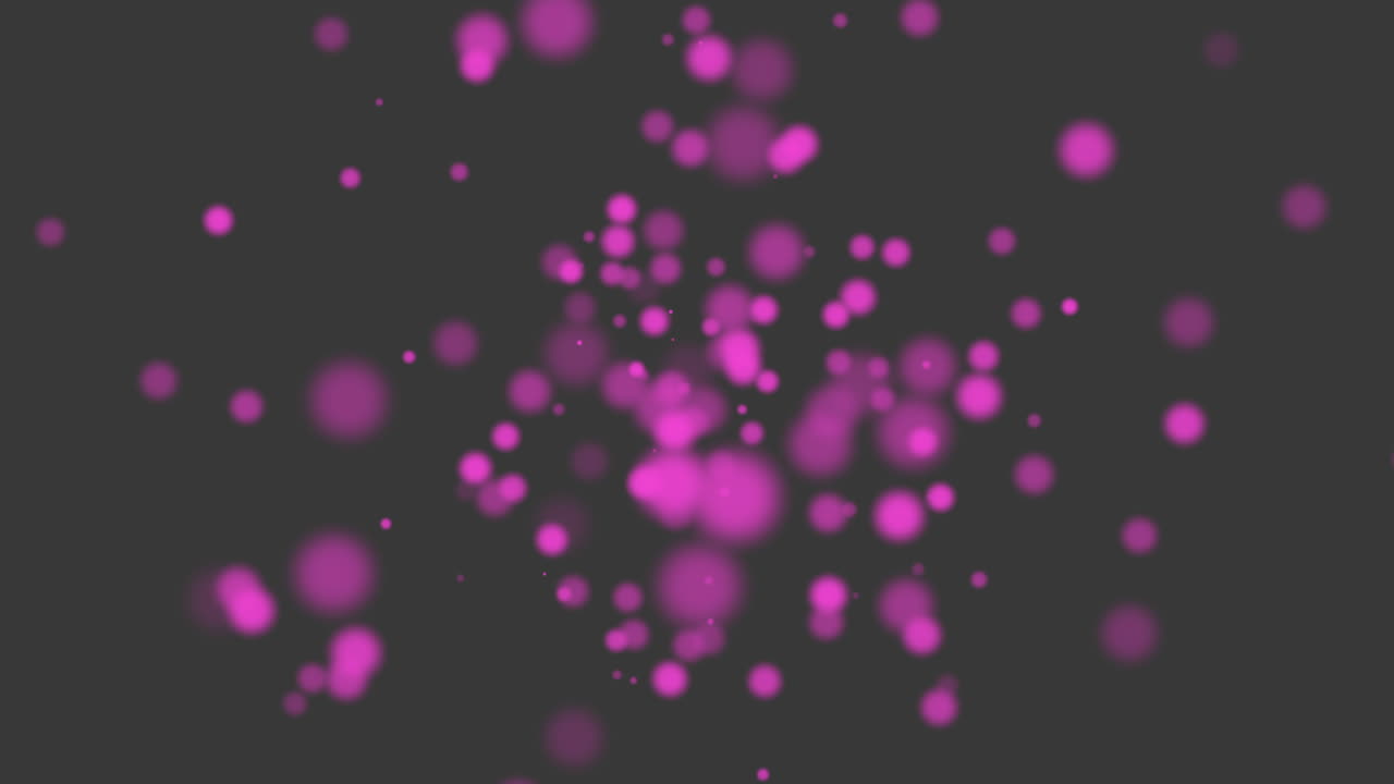 애니메이션 플라이 추상적 인 보라색 보케와 빛나는 배경에 입자 새해 복 많이 받으세요 및 메리 크리스마스 테마 1