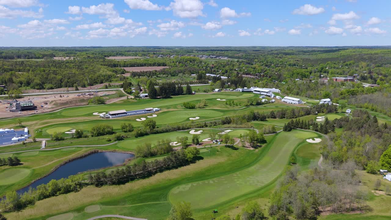 RBC Canadian Open At TPC Toronto At Osprey Valley Golf Course In Alton, Ontario. Drone Flyover