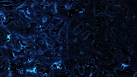 animation of black background with moving blue waves