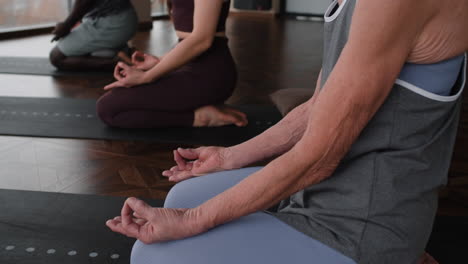 yoga class in session