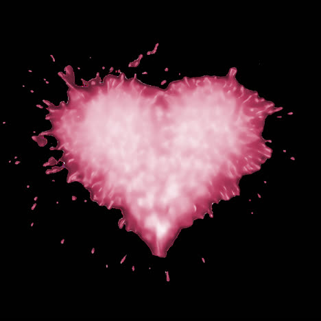 Abstract pink heart design