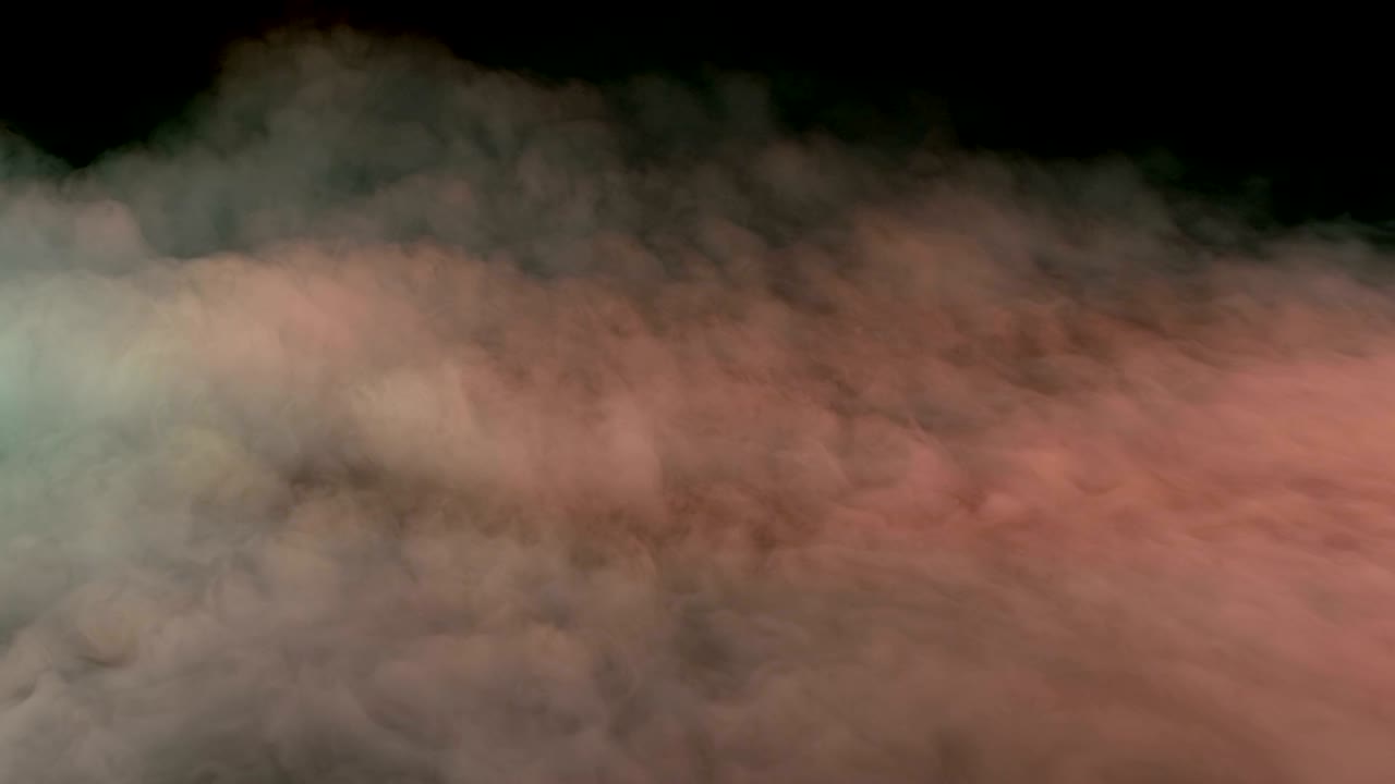 현실적인 건조 얼음 연기 구름