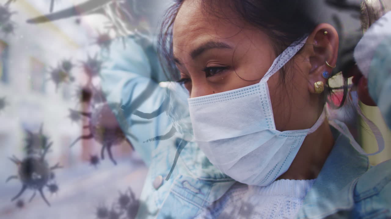 코로나바이러스 코로나19 컨셉 애니메이션 4k