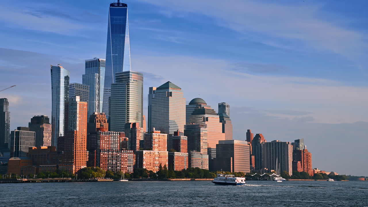Horizonte da cidade de Nova York com o One World Trade Center