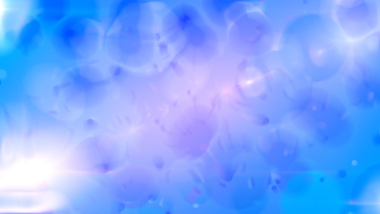 Video unreal forms movement of light blue color