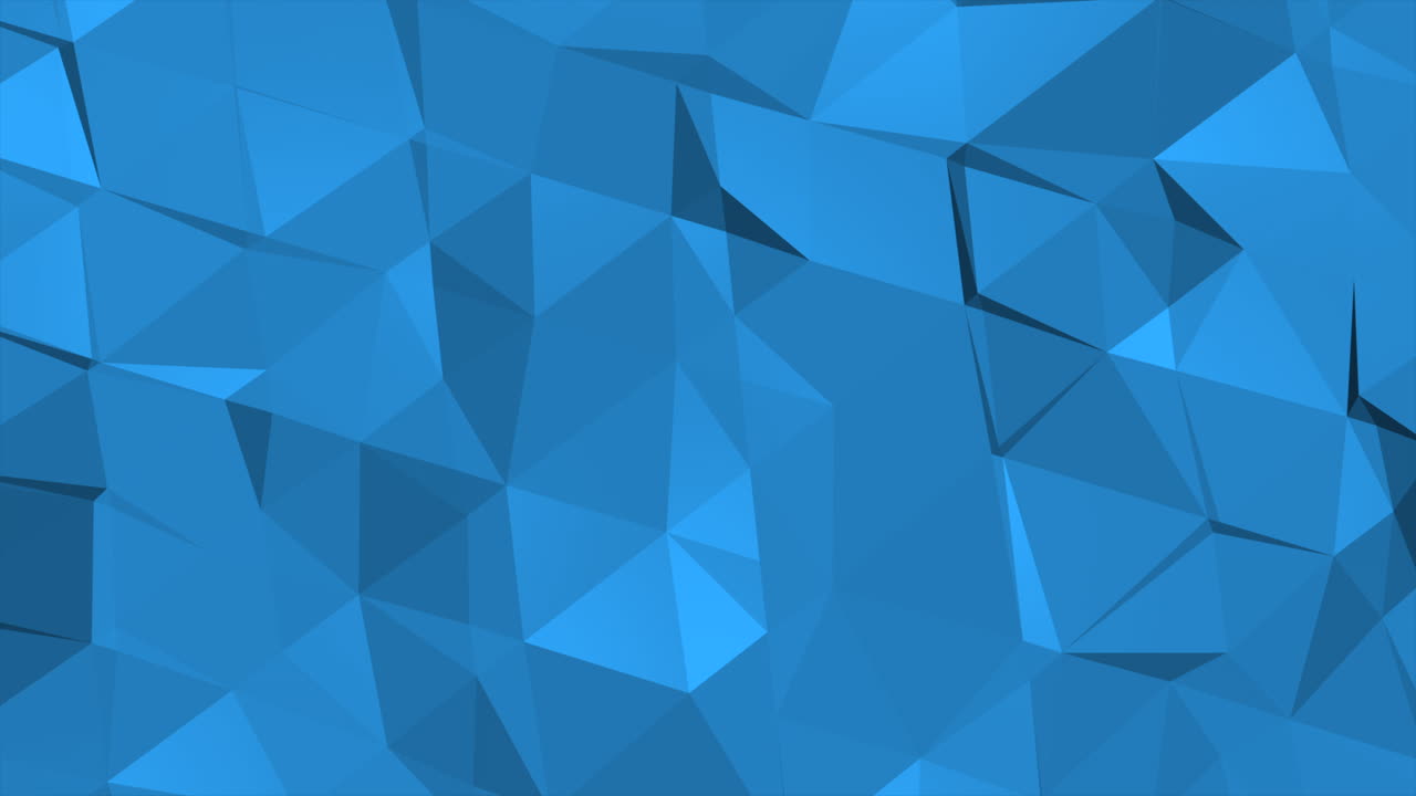 Small blue low poly geometric shapes