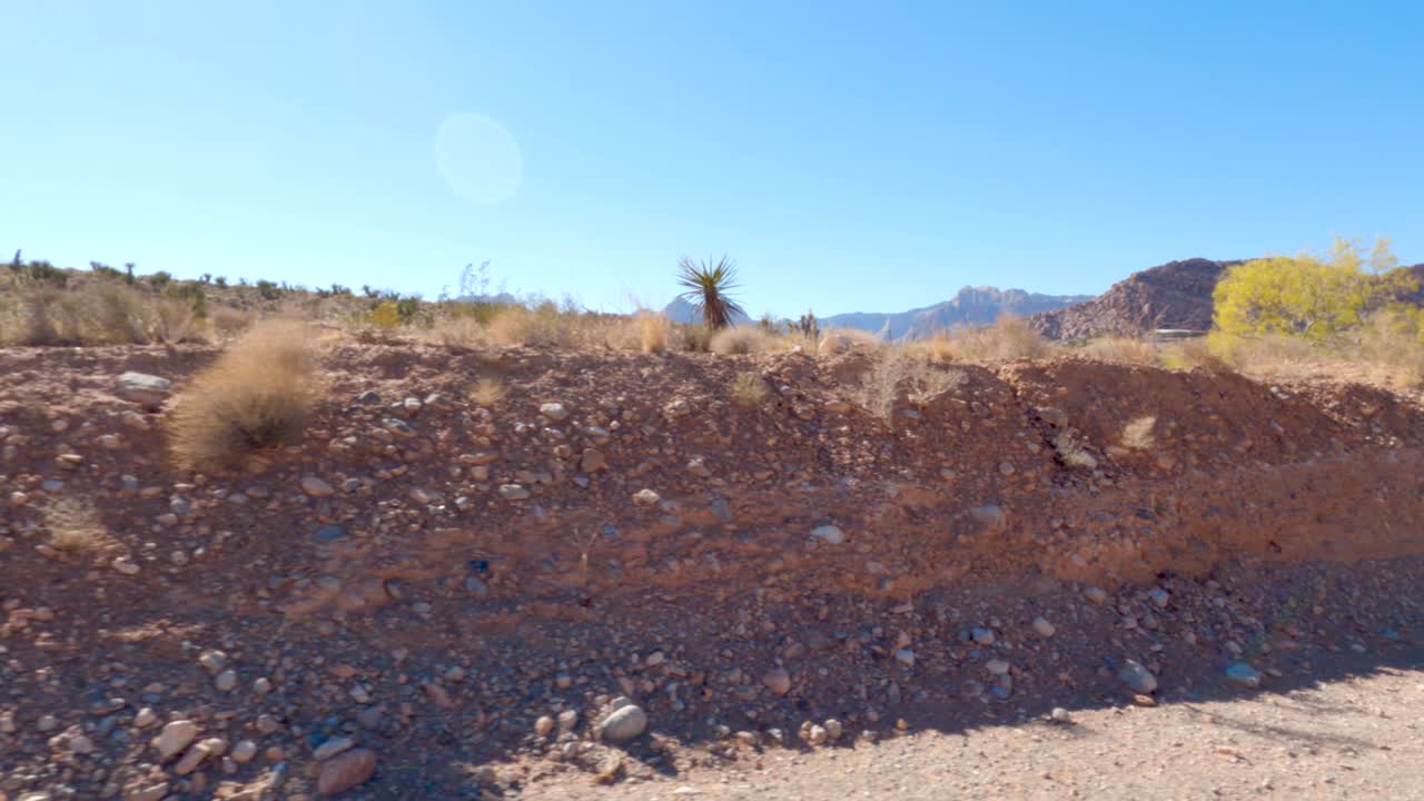 Nevada Mountains In Back Of Desert