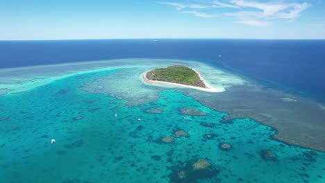 aerial landscape of lady mus grave, queensland