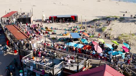 live music at beach restaurant on beach