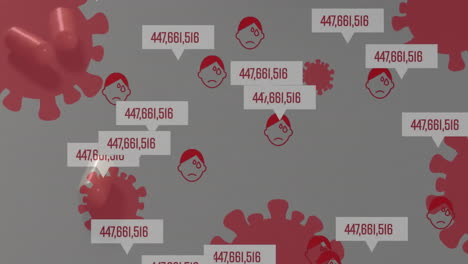 Animación-Del-Procesamiento-De-Datos-Con-íconos-Y-Células-De-Virus-Sobre-Pastillas