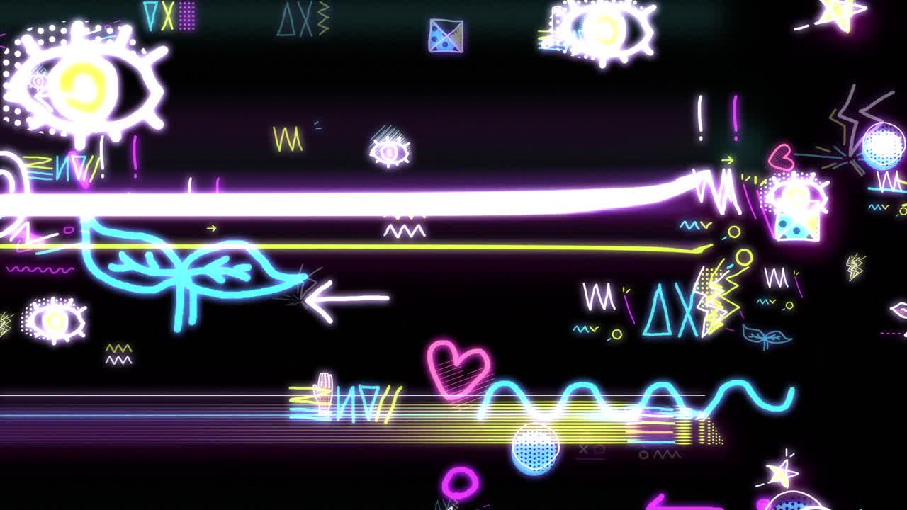 현대적인 팝 다채롭고 행복한 글 [루프]