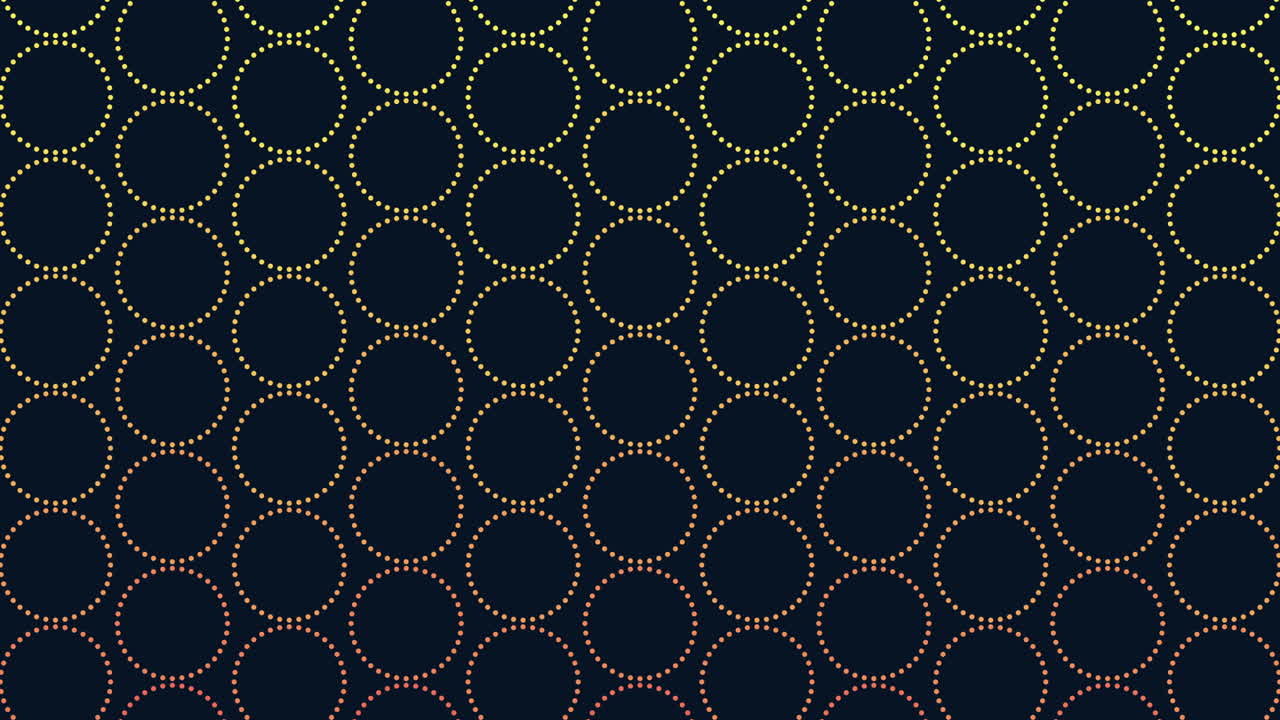 Floating circle pattern on dark background