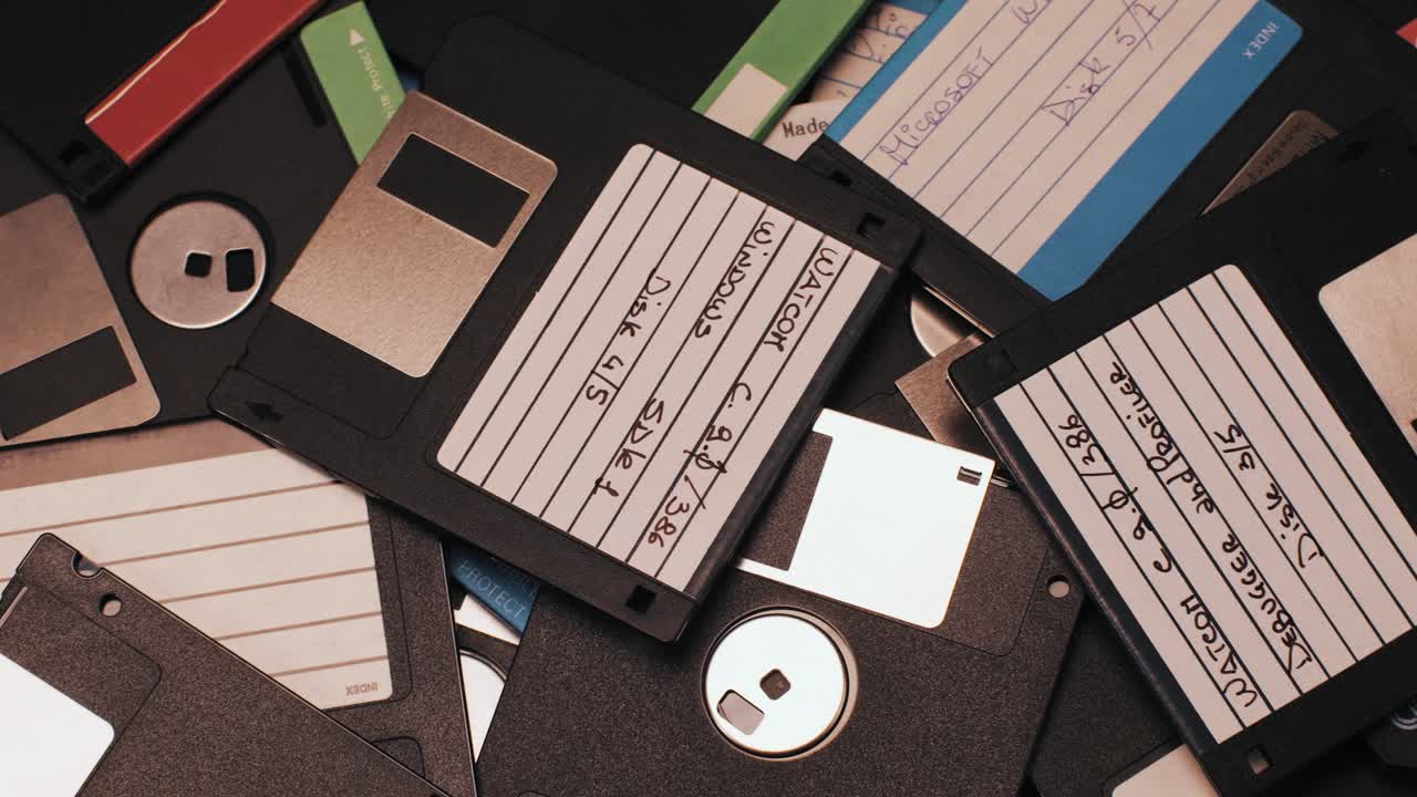 Pile of Floppy Disks