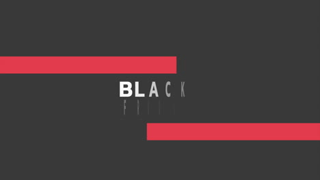 modern black friday and big sale text with red lines on black gradient