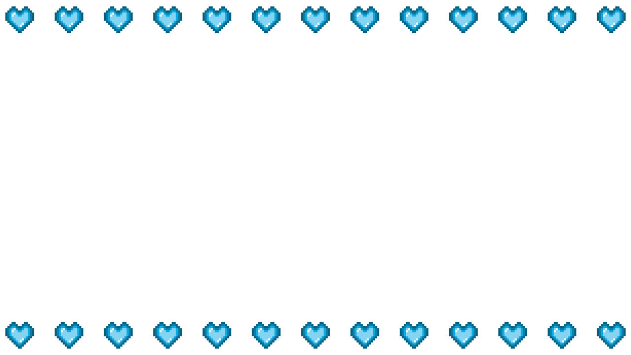 Pixel Art Mini Heart Frame Animated Overlay 1080p Transparent 30 fps (2).mov