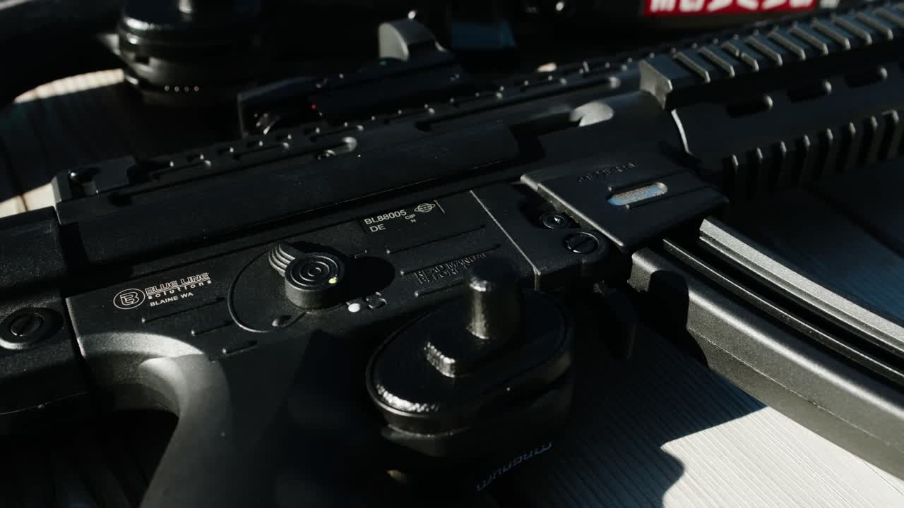 producto disparado de cerca sig mpx k carabina suprimida gsg 15 negro, rifle semiautomático