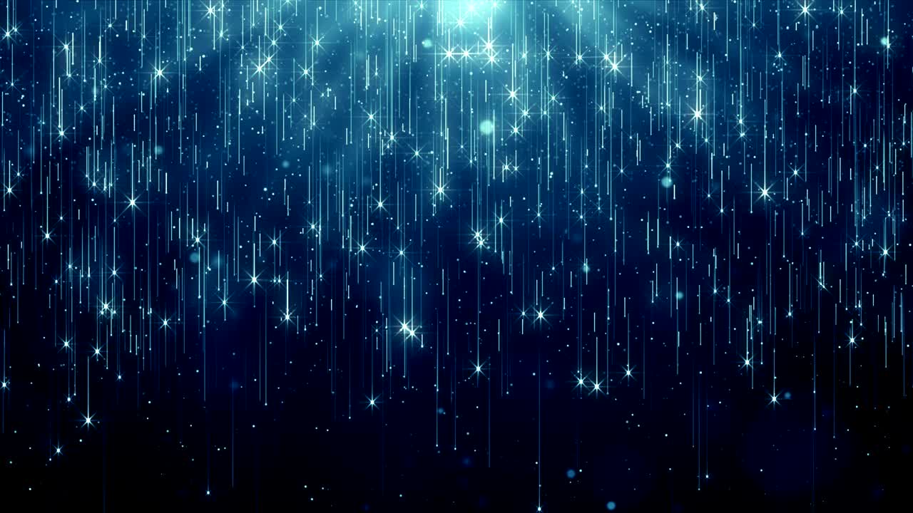 Particles Blue dust abstract light bokeh motion titles cinematic background loop