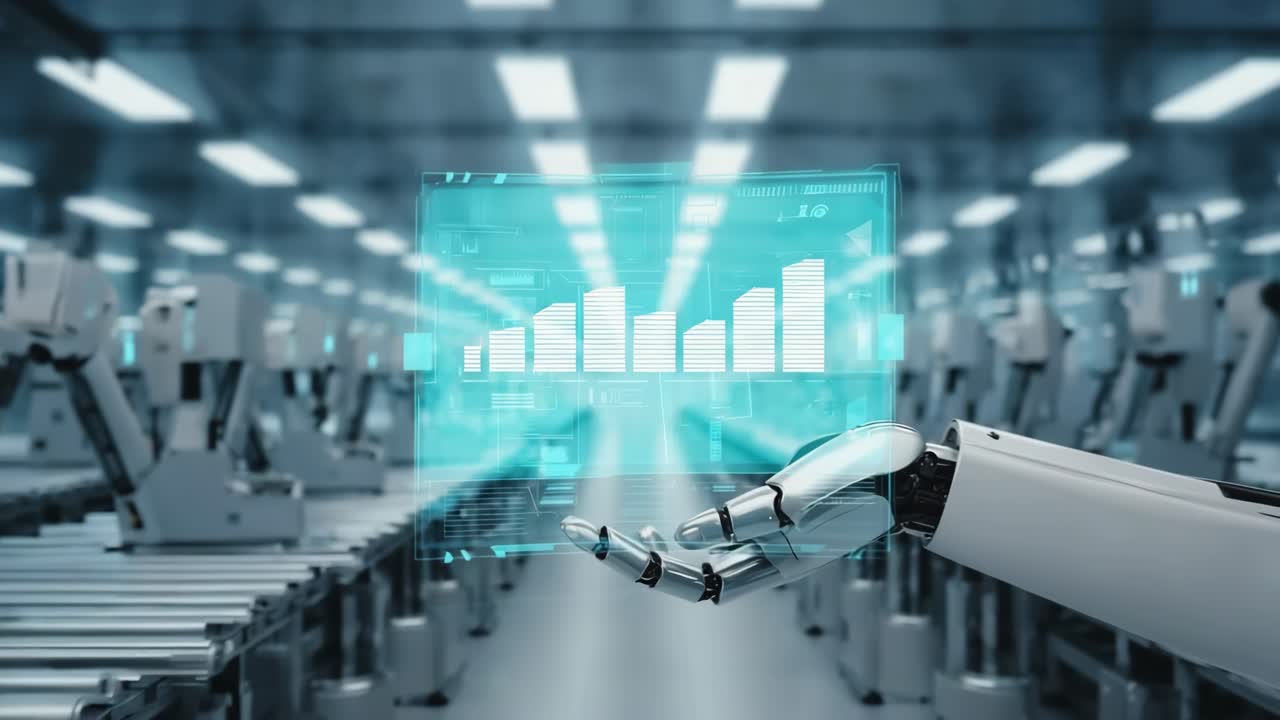 Robotic Automation with Data Visualization in Manufacturing