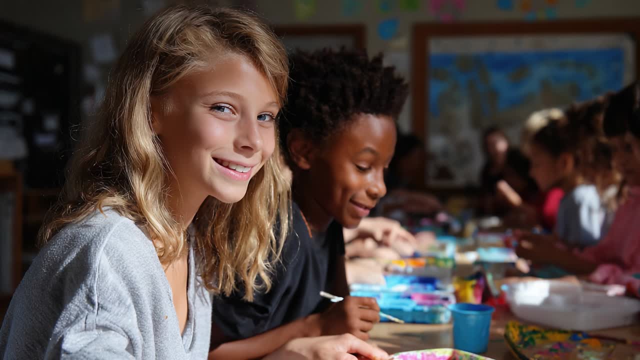 Children in Art Class