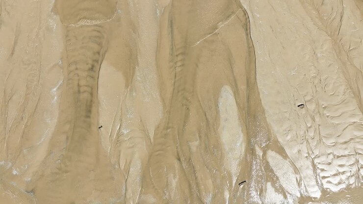 Direct aerial tracking along the sand