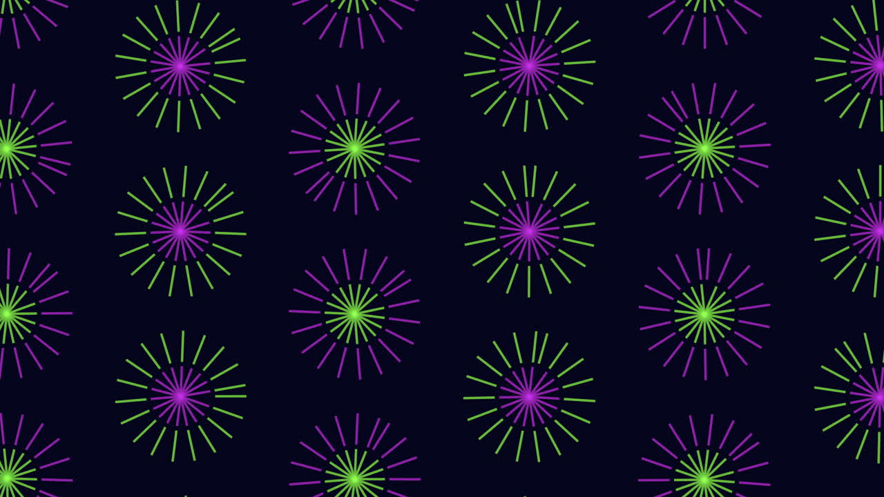 patrón estelar estrellas amarillas y azules brillan en negro