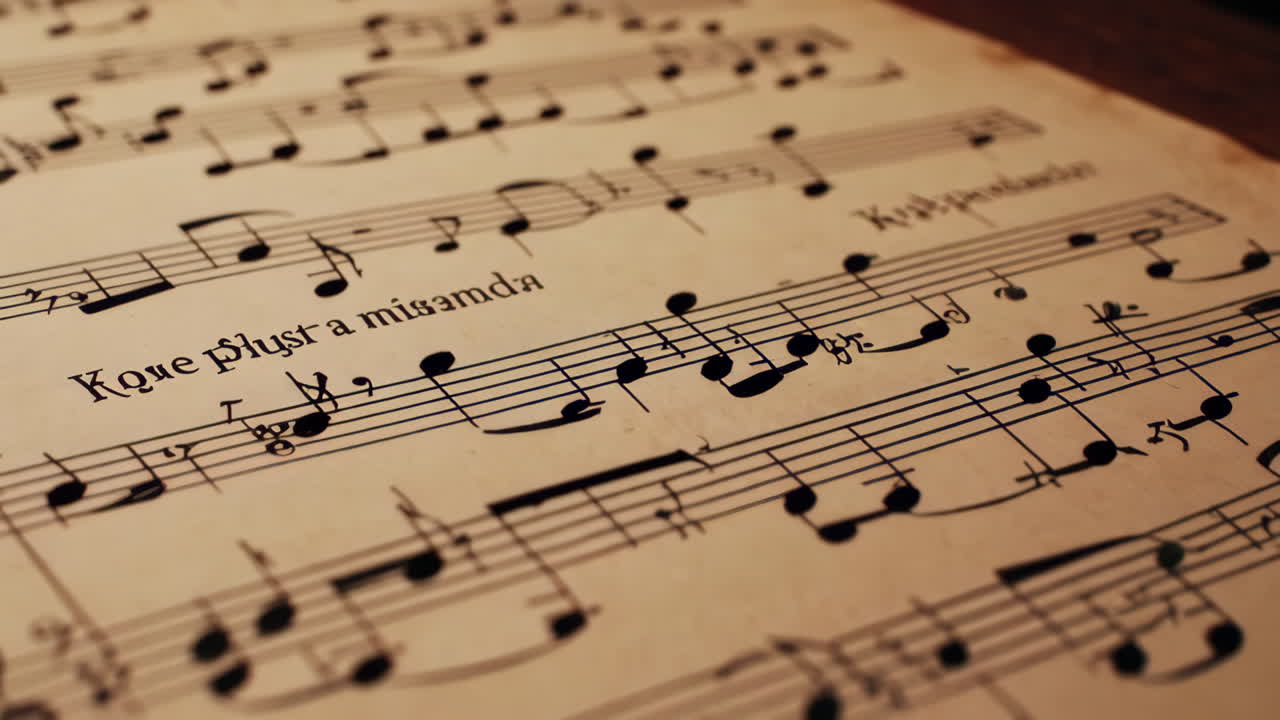 빈티지 노트 음악