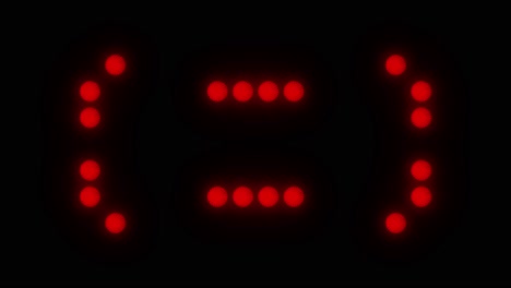 Red-Round-LED-Wall-Lights-VJ-Loops-4k