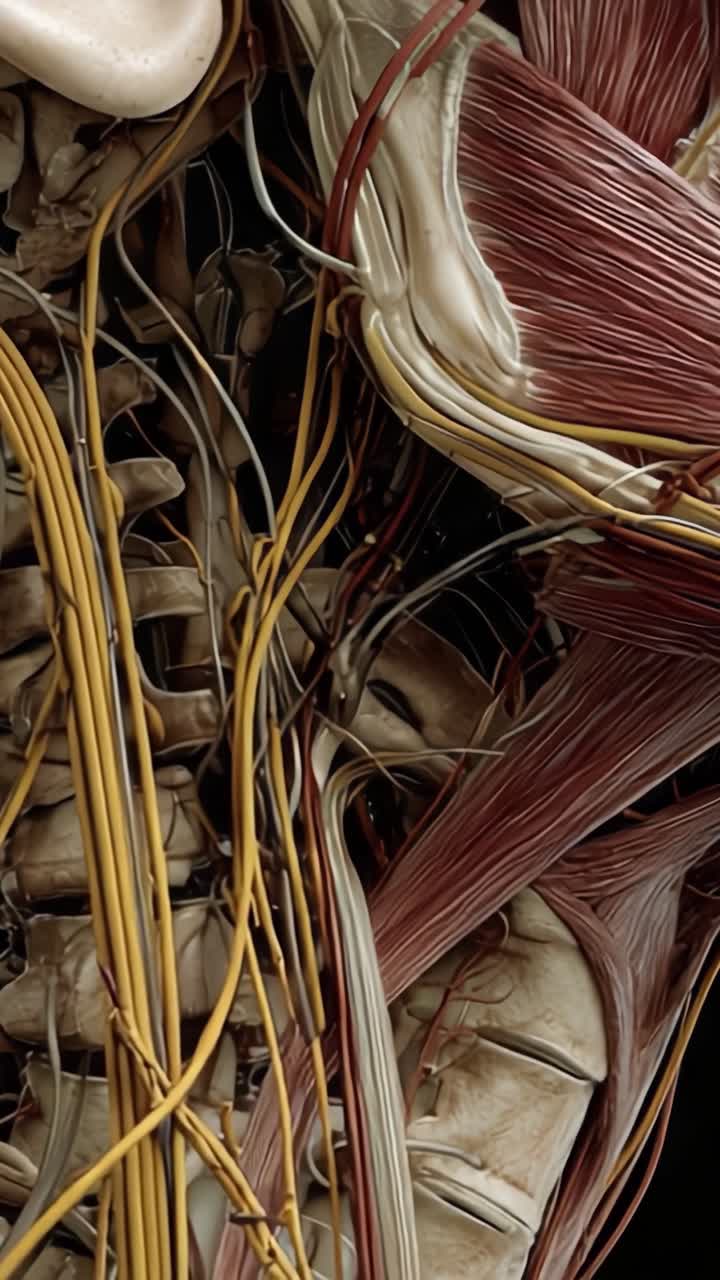 Et detaljeret kig på menneskelig anatomi: Næranalyse af muskel- og nervesystemets strukturer, der afslører indviklede forbindelser og interaktioner