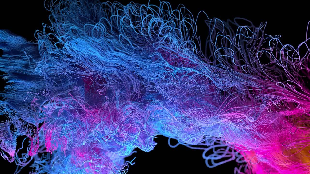 추상적인 반이는 선과 점