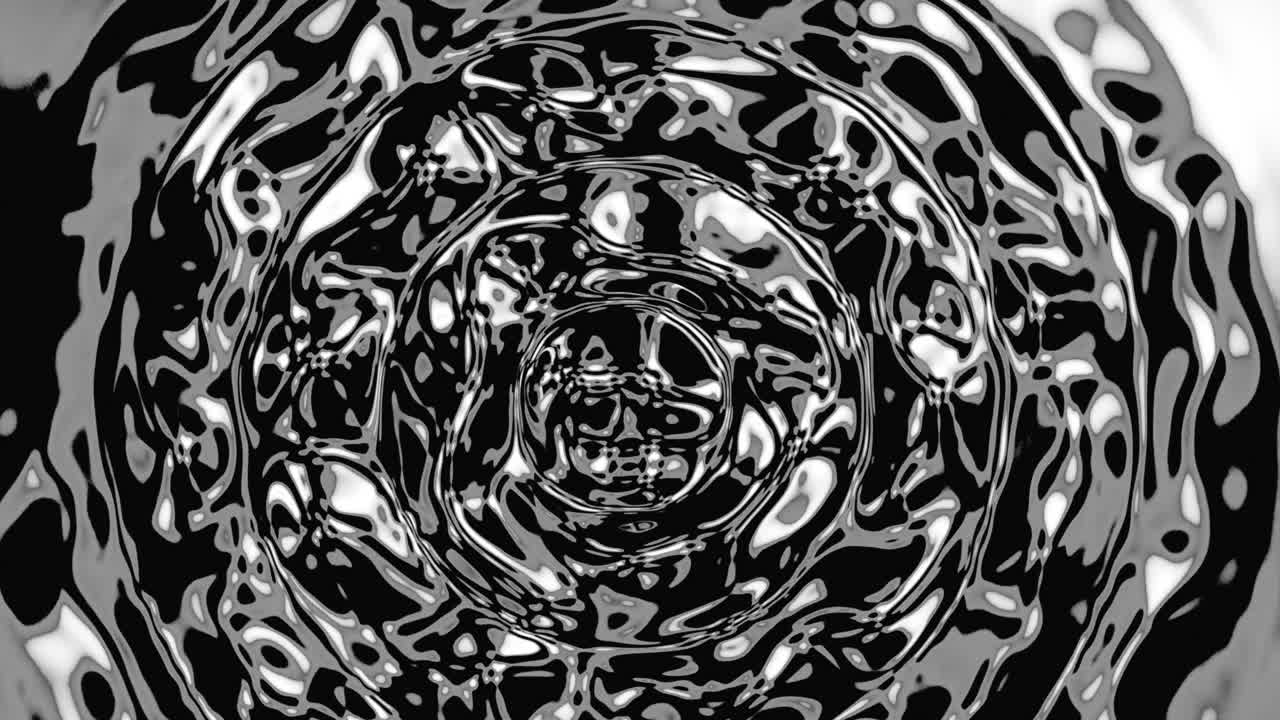 Abstract Black and White Liquid Swirls
