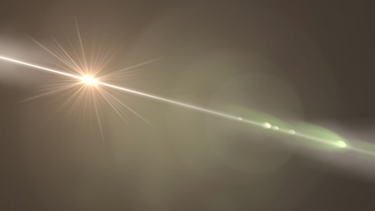 검은 바탕에 있는 빛의 흔적과 반점의 애니메이션