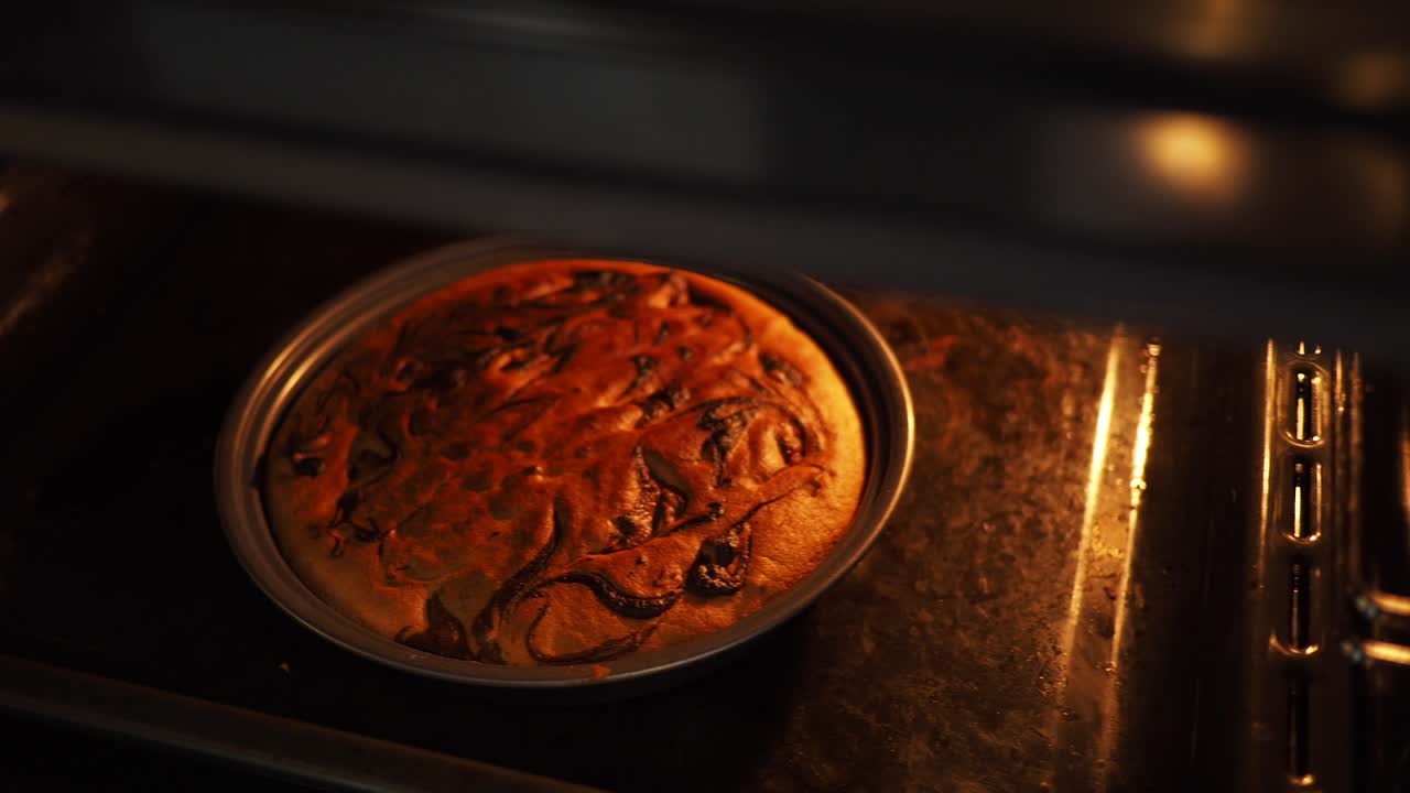 Cake Baking in Oven
