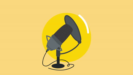 micrófono de podcast dispositivo profesional