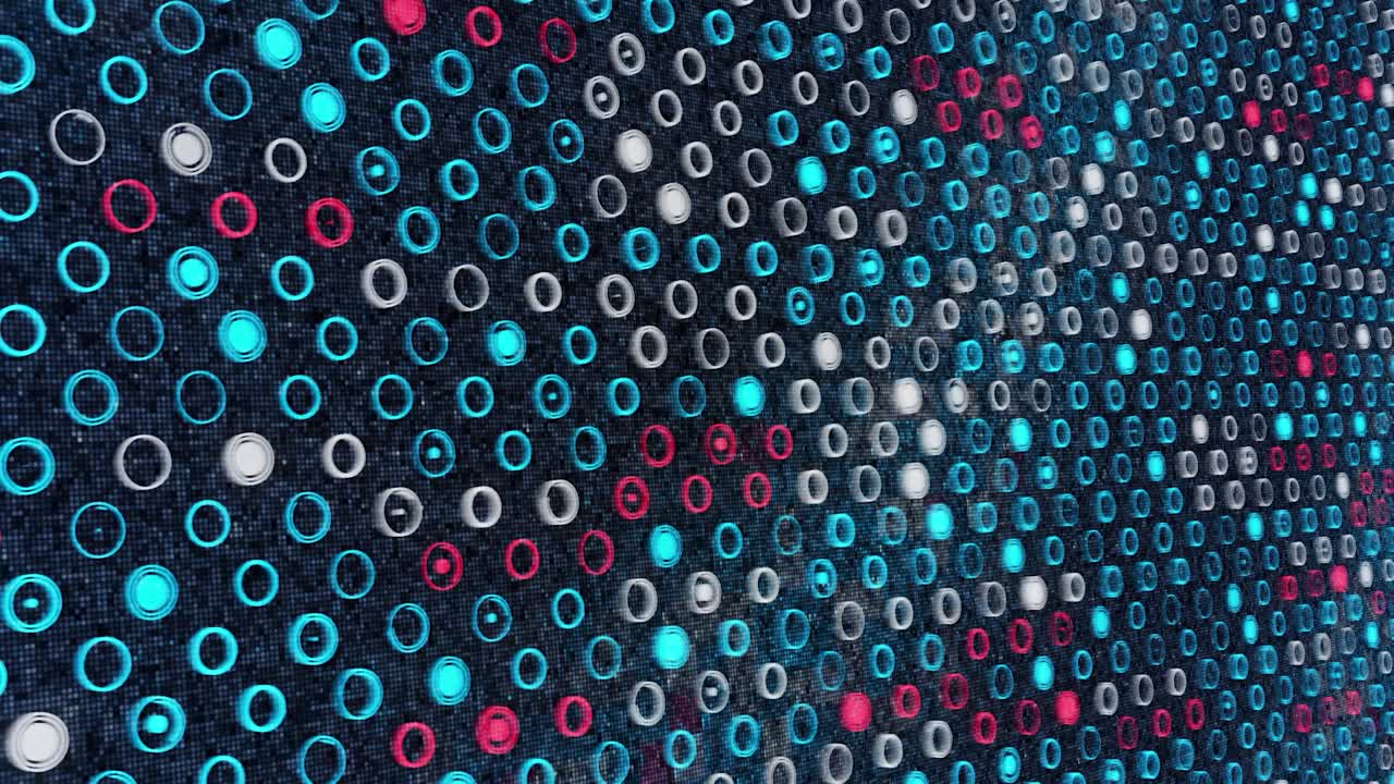 círculos de matriz digital