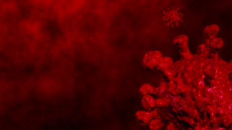 abstract coronavirus moving virus-cell -  motion graphics (loop)